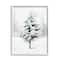 Stupell Industries Wintery Snow Tree Scene Framed Giclee Art